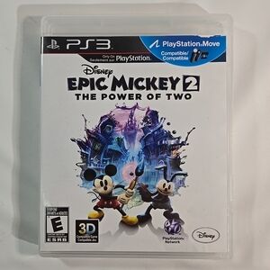 Disney Epic Mickey 2: The Power of Two Sony Playstion 3 PS3 Complete CIB